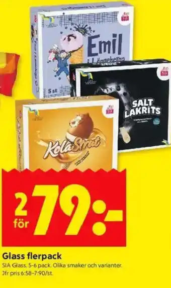 ICA Kvantum Glass flerpack erbjuda