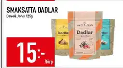 Matdax Smaksatta dadlar dave & jon's erbjuda