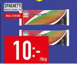 Matdax Spaghetti monte castello erbjuda