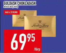 Matdax Guldask chokladask anthon berg erbjuda