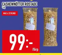 Matdax Cashewnötter rostade erbjuda