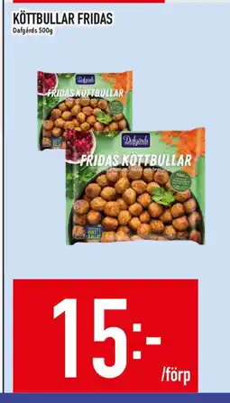 Matdax Köttbullar fridas dafgårds erbjuda