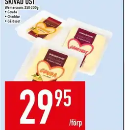 Matdax Skivad ost wemerssons erbjuda