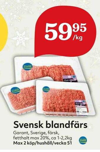 Hemköp Svensk blandfärs erbjuda