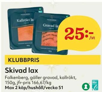 Hemköp Skivad lax erbjuda