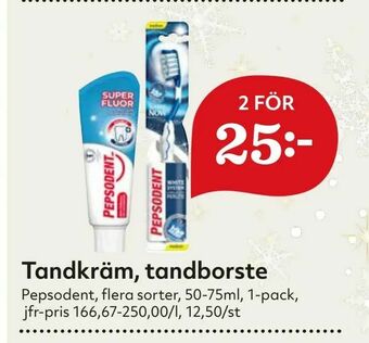 Hemköp Tandkräm, tandborste erbjuda