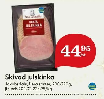 Hemköp Skivad julskinka erbjuda