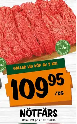 Bazaar Food market Nötfärs erbjuda