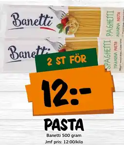 Bazaar Food market BANETTI Pasta erbjuda