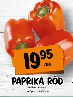 Bazaar Food market Paprika röd erbjuda