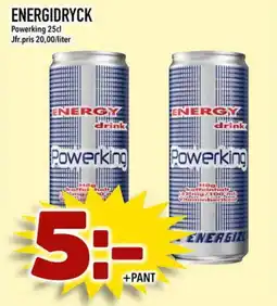 Din Mat POWERKING Energidryck erbjuda