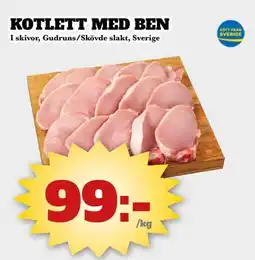 Bonum Matmarknad Kotlett med ben erbjuda