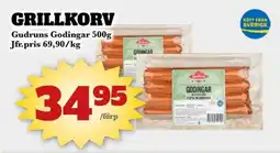 Bonum Matmarknad GRILLKORV Gudruns Godingar erbjuda