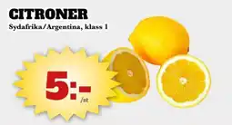 Bonum Matmarknad Citroner erbjuda
