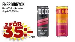 Bonum Matmarknad NOCCO Energidryck erbjuda