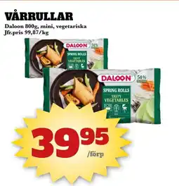 Bonum Matmarknad DALOON Vårrullar erbjuda