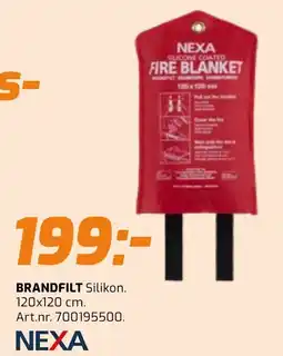 Bolist NEXA Brandfilt silikon. 120x120 cm erbjuda