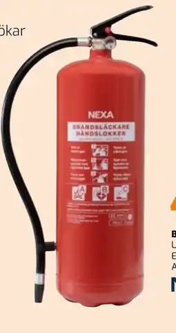 Bolist NEXA Brandsläckare erbjuda