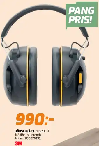 Bolist 3M Hörselkåpa erbjuda