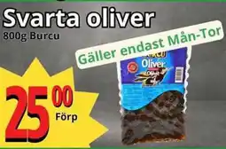 Supergrossen BURCU Svarta oliver erbjuda