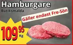 Supergrossen BUTIKSMALDA Hamburgare erbjuda