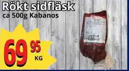 Supergrossen KABANOS Rökt sidfläsk erbjuda