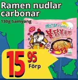 Supergrossen SAMYANG Ramen nudlar carbonar erbjuda