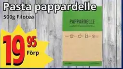 Supergrossen Pasta pappardelle erbjuda