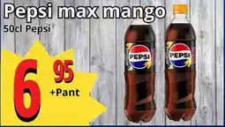 Supergrossen PEPSI max mango erbjuda