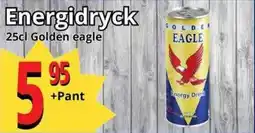 Supergrossen GOLDEN EAGLE Energidryck erbjuda