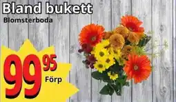 Supergrossen Bland bukett Blomsterboda erbjuda