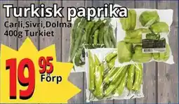 Supergrossen Turkisk paprika erbjuda