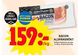 ICA Supermarket Bacon alspånsrökt erbjuda