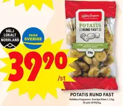 ICA Supermarket Potatis rund fast erbjuda