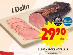 ICA Supermarket Alspånsrökt nötrulle erbjuda