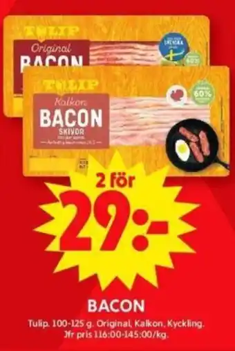 ICA Supermarket TULIP Bacon erbjuda