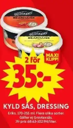ICA Supermarket ERIKS Kyld sås, dressing erbjuda