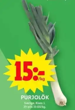 ICA Supermarket Purjolök erbjuda
