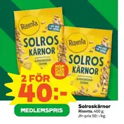Stora Coop Solroskärnor, Medlemspris erbjuda