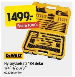 Jula Hylsnyckelsats 184 delar 1/4”-1/2-3/8”, SEK 1499 erbjuda