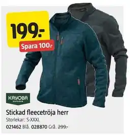 Jula Stickad fleecetröja herr, SEK 199 erbjuda