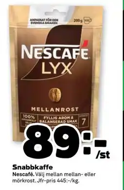 Stora Coop Snabbkaffe, SEK 89 erbjuda
