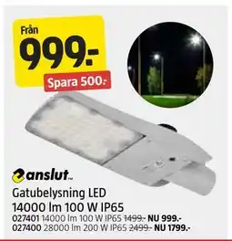 Jula Gatubelysning LED 14000 lm 100 W IP65 erbjuda