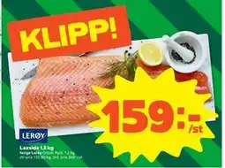 Stora Coop Laxsida 1,2 kg, SEK 159 erbjuda