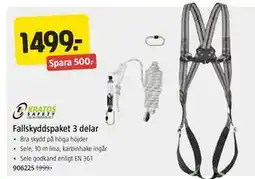 Jula Fallskyddspaket 3 delar, SEK 1499 erbjuda