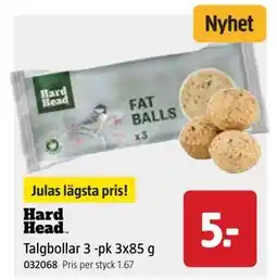 Jula Talgbollar 3 -pk 3x85 g, SEK 5 erbjuda