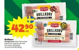 Stora Coop Grillkorv, SEK 42.9 erbjuda