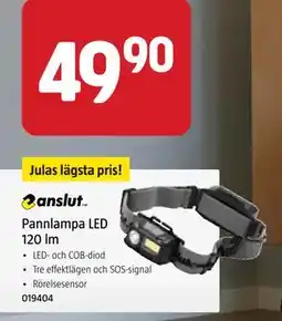 Jula Pannlampa LED 120 lm, SEK 49.9 erbjuda