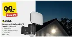 Jula Lampa med rörelsevakt LED 300 lm 5 W IP44, SEK 99 erbjuda