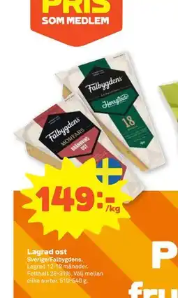 Stora Coop Lagrad ost, SEK 149 erbjuda
